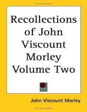 Tapa de Recollections of John Viscount Morley
