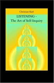 Tapa de LISTENING - The Art of Self-Inquiry