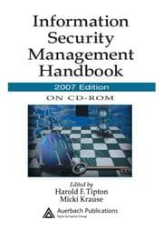 Tapa de Information Security Management Handbook
