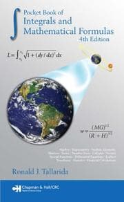 Tapa de Pocket Book of Integrals and Mathematical Formulas