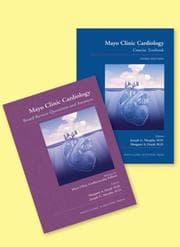 Tapa de Mayo Clinic Cardiology Concise Textbook and Mayo Clinic Cardiology Board Review Questions and Answers : (text and q&a Set)
