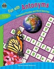 Tapa de Fun with Antonyms - Crossword Puzlles and Word Searches