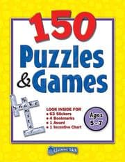 Tapa de 150 Puzzles & Games, Ages 5-7