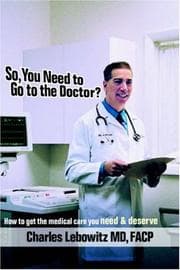 Tapa de So, You Need to Go to The Doctor?