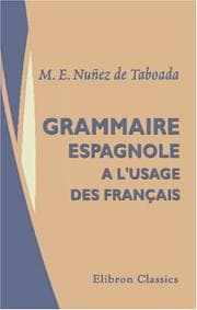 Tapa de Grammaire espagnole, a l\'usage des français