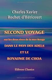 Tapa de Second voyage sur les deux rives de la mer Rouge dans le pays des Adels et le royaume de Choa