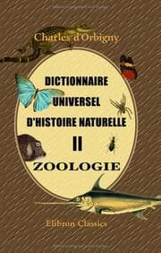 Tapa de Dictionnaire universel d'histoire naturelle