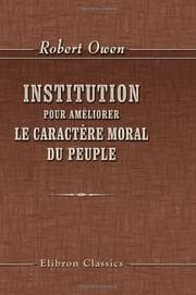 Tapa de Institution pour améliorer le caractère moral du peuple