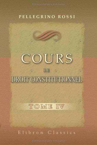 Tapa de Cours de droit constitutionnel