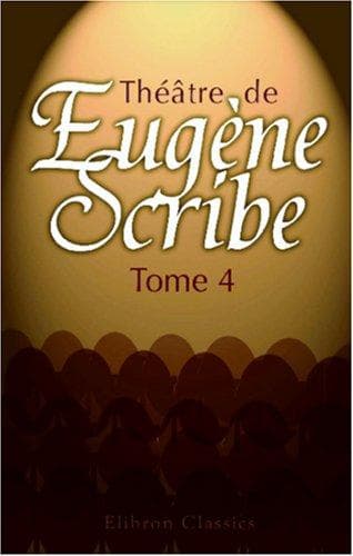 Tapa de Théâtre de Eugène Scribe