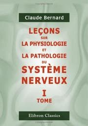 Tapa de Leçons sur la physiologie et la pathologie du système nerveux