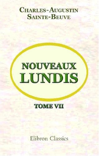 Tapa de Nouveaux lundis