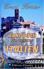 Tapa de Handbuch für Reisende in Italien
