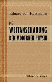 Tapa de Die Weltanschauung der modernen Physik