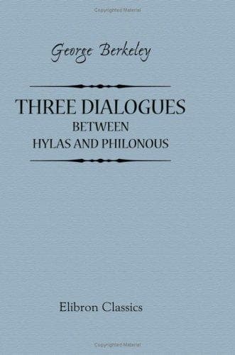 Tapa de Three Dialogues between Hylas and Philonous