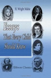 Tapa de Essays That Every Child Should Know