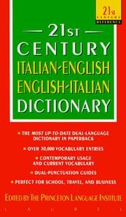 Tapa de 21st century Italian-English, English-Italian dictionary