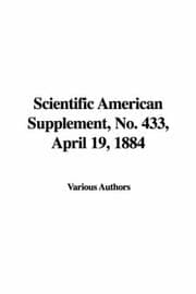 Tapa de Scientific American Supplement, No. 433, April 19, 1884