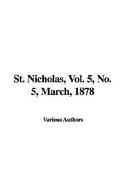 Tapa de St. Nicholas, Vol. 5, No. 5, March, 1878