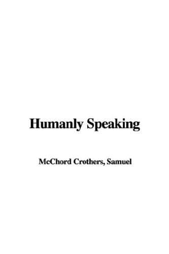 Tapa de Humanly Speaking