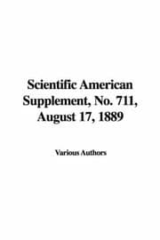 Tapa de Scientific American Supplement, No. 711, August 17, 1889