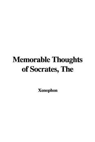 Tapa de The Memorable Thoughts of Socrates