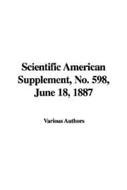 Tapa de Scientific American Supplement, No. 598, June 18, 1887