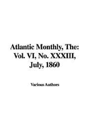 Tapa de The Atlantic Monthly, No. Xxxiii, July, 1860