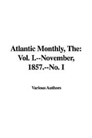 Tapa de The Atlantic Monthly, No. I, November, 1857
