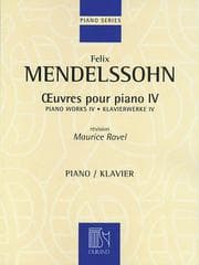 Tapa de Felix Mendelssohn - Piano Works IV : (Oeuvres Pour Piano IV)