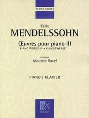 Tapa de Felix Mendelssohn : (Oeuvres Pour Piano III)