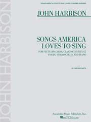 Tapa de SONGS AMERICA LOVES TO SING (FL  CL  VLN  VC  PNO) SCORE AND PARTS