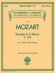 Tapa de Sonata in e Minor, K. 304 - For Violin and Piano