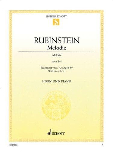 Tapa de Melodie Op. 3, No. 1
