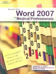 Tapa de Microsoft Office Word 2007 for medical professionals