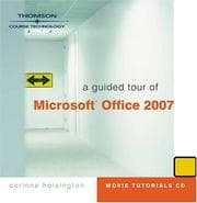 Tapa de A Guided Tour of Microsoft Office 2007