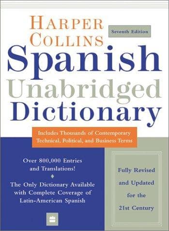 Tapa de Collins Spanish dictionary =