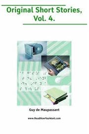 Tapa de Original Maupassant Short Stories, Volume 4