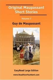 Tapa de Original Maupassant Short Stories Volume 7
