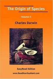 Tapa de The Origin of Species Volume II