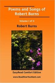 Tapa de Poems and Songs of Robert Burns Volume I of II