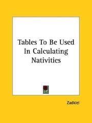 Tapa de Tables to Be Used in Calculating Nativities