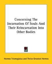 Tapa de Concerning the Incarnation of Souls and Their Reincarnation into Other Bodies