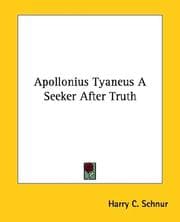 Tapa de Apollonius Tyaneus