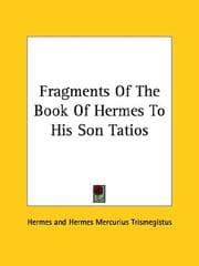 Tapa de Fragments of the Book of Hermes to His Son Tatios