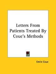 Tapa de Letters from Patients Treated by Coue's Methods