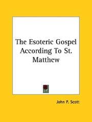 Tapa de The Esoteric Gospel According to St. Matthew