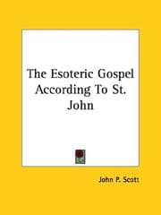 Tapa de The Esoteric Gospel According to St. John
