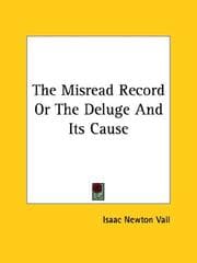 Tapa de The Misread Record or the Deluge and Its Cause