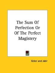 Tapa de The Sum of Perfection or of the Perfect